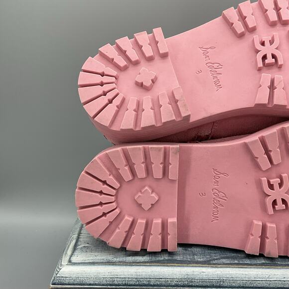 NEW Sam Edelman Girl’s Laguna Chelsea Boots Pink Size 3 - Picture 10 of 10